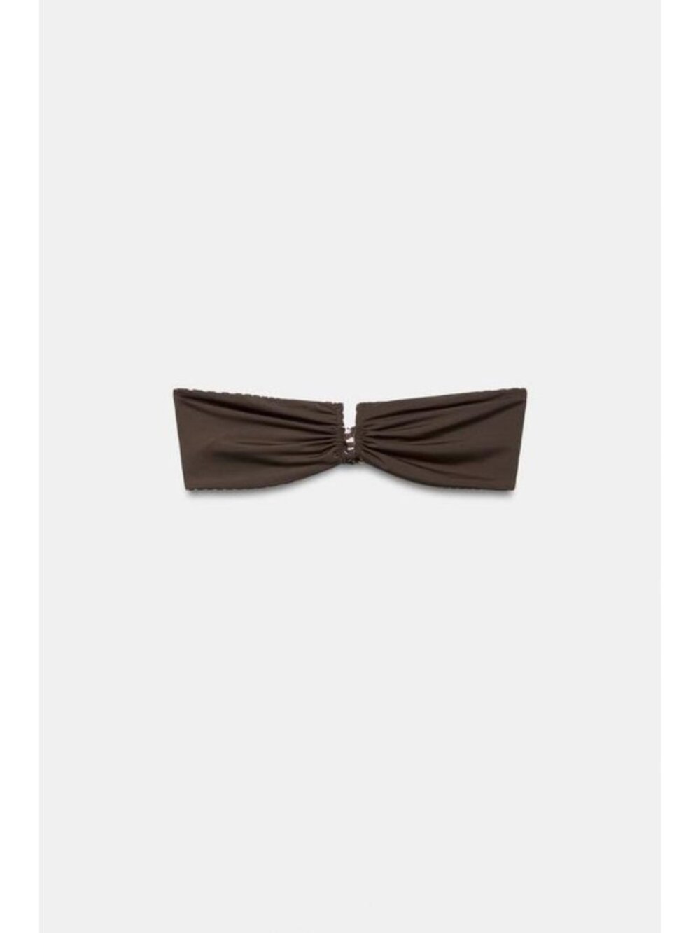 ZARA PRINTED REVERSIBLE BANDEAU BIKINI TOP